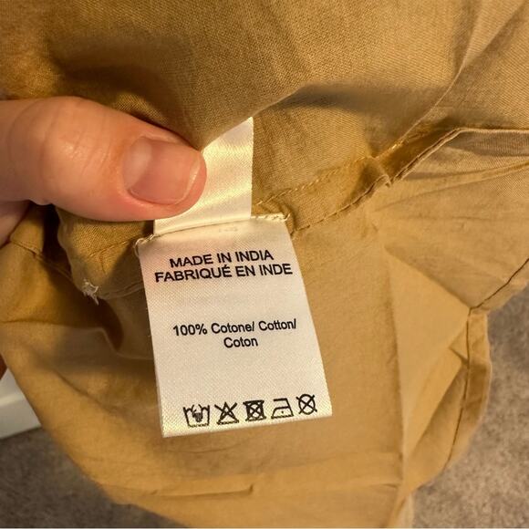 NWT Anthropologie Ottod’Ame Tan Black Cotton Embroidered Maxi Dress Small - Picture 10 of 16